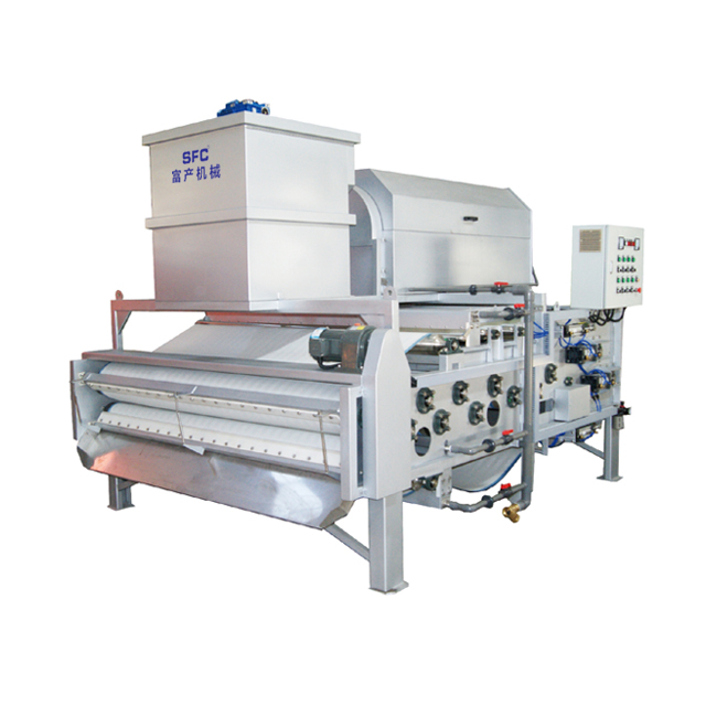 China FTB series rotary drum sludge Dewatering Machinge （for high concentration） manufacturers